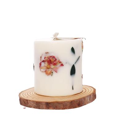 Dried Flower Scented Candles-Women Gift Aromatherapy Candles-Home Scented Handmade with Natural Soy Wax