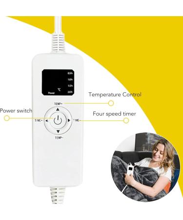 Fdit Electric Heating Blanket - Fast Heating Comfortable & Automatic Shut-Off | Perfect for Car & Bed (130 x 150 cm) - Buy Online on GoSupps.com