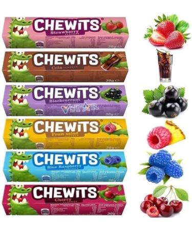 CHEWITS Cola Flavoured Sweets Candy 30g x 5 Packs Delicious Tasty And Twisty Treat Gift Hamper For Birthday Christmas - Buy Online on GoSupps.com
