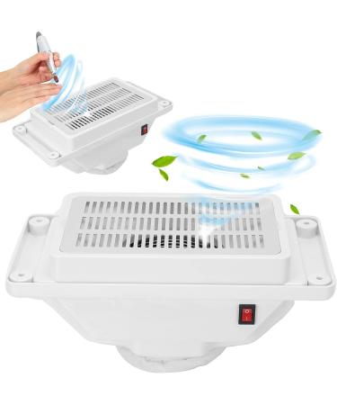 Nail Dust Collector - Professional Quiet Desk Vacuum Cleaner for Nail Art with Electric Fan Filter (UK Plug) - Buy Online on GoSupps.com