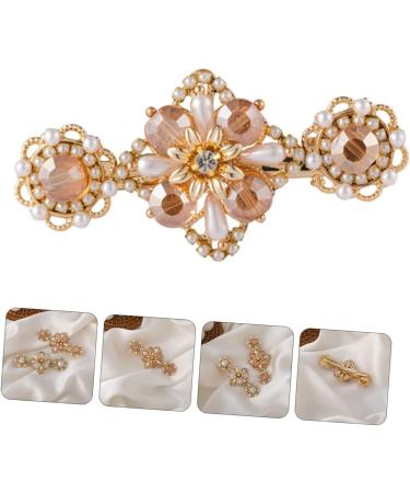 DOITOOL 1pc Hairpin Floral Hair Accessories Girl Hair Accessories Pearl Hair Accessories Hair Barrettes Girl Headwear Pearl Clips Hair Clip Birthday Alloy Bangs Crystal Flower Miss - Buy Online on GoSupps.com
