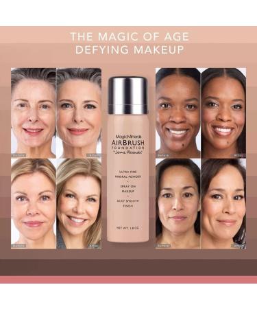 Magic Minerals AirBrush Foundation 3piece set by Jerome Alexander WarmBeige Foundation and LiquidSilk Airbrush Primer kit With free Kabuki brush Makeup with natural coverage - Buy Online on GoSupps.com