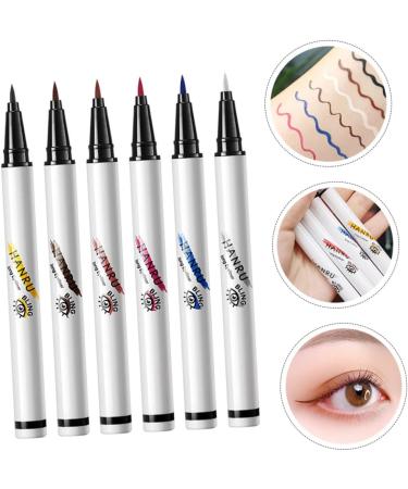 FOMIYES 6pcs Eye Liners White Eye Liner Eye Makeup Eyeliner Pen for Template Water Proof Miss Abs - Buy Online on GoSupps.com
