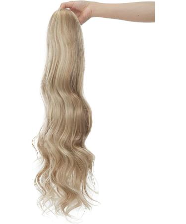 Real Fashion Drawstring Ponytail Hair Extensions Long Wavy Ponytail Blonde Black Brown 24" Clip in Hairpiece for Daliy Party Use Sandy blonde & Bleach blonde - Buy Online on GoSupps.com