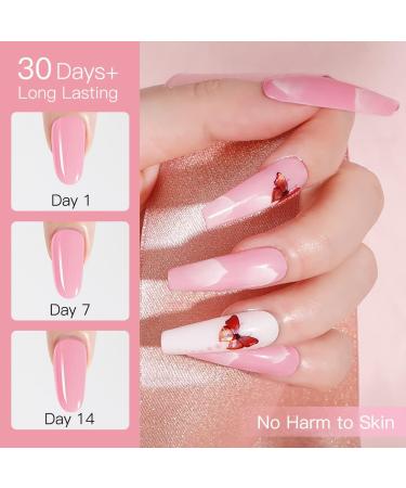 OSALIND Poly Nail Gel Pearl Powder 80ml Extension GlueExtension Semi- Nails Kit Poligel Nails Home Nail Salon Art Pink - Buy Online on GoSupps.com