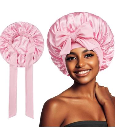 HOJIOESRD Soft Satin Ribbon Round Hat Children S Hair Protection Cloth Wide Brimmed Beauty Hair Headscarf Hat Sleep Silk Hat coffee - Buy Online on GoSupps.com