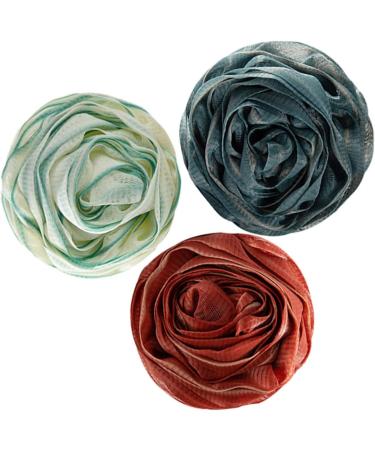 FOMIYES 6 pcs Rose Bath Flower Scrubber - Luxurious Bath & Shower Accessories for Women | Mesh Luffa & Bath Sponge Brushes - Buy Online on GoSupps.com