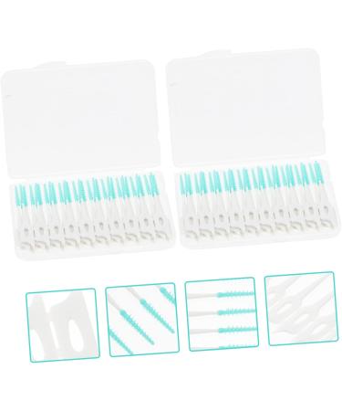 Sewoart 80st Interdental Brush - Portable Dental Floss for Oral Care | Tooth Gap Cleaner | TPE Care Brushes | Green - 1 Pack - Buy Online on GoSupps.com