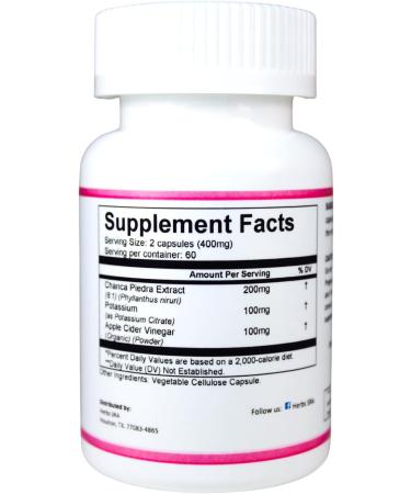 KidneyCleanse Herbal Supplement - Natural Kidney & Gallstone Support with Chanca Piedra Potassium Citrate & Apple Cider Vinegar | International Shipping - Buy Online on GoSupps.com