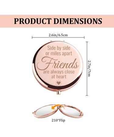 Long Distance Friendship & Graduation Gifts - Travel Makeup Mirror for Friends & Sisters - Buy Online on GoSupps.com