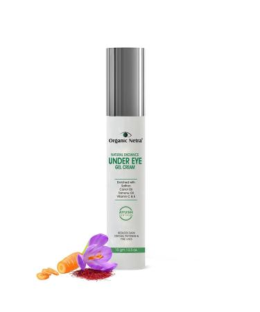 Organic Netra Natural Radiance Under Eye Roll-On Gel Cream - Reduce Dark Circles Puffiness & Fine Lines | Anti-Aging Formula | Herbal & Organic Ingredients | 0.5 OZ - Buy Online on GoSupps.com