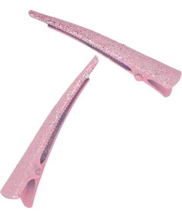 Topkids Accessories 6cm Hair clips for girls Duckbill/Beak/Concorde design Sectioning Hair Clips Hair Accessories for Women Hair grips Hairdressing clips (Glitter Pink) - Buy Online on GoSupps.com