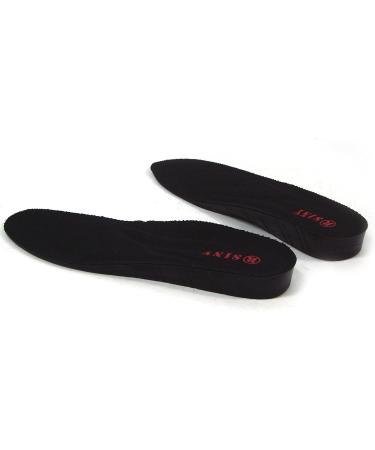SINY Women's Full Length Orthotic Shoe Insoles - Heel Pain Relief & Flat Feet Support - 2cm Height Black Cushion - Buy Online on GoSupps.com