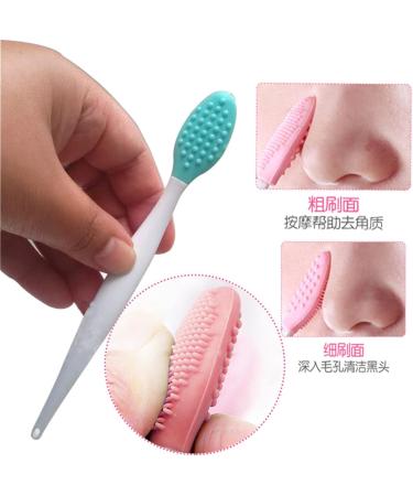 Acne Needle Silicone Nose Clean Brush Exfoliating Pore Beauty Facial Brush Skin Care Tool Massager Remove Acne Blackheads Deep Clean (Color : Peach) - Buy Online on GoSupps.com