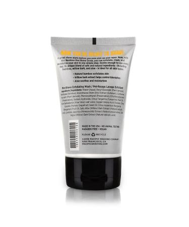 Pacific Shaving Company Bamboo Pre-Shave Scrub - Exfoliating Face Scrub & Cleanser - Daily Face Wash for Men with Aloe Vera & Willow Bark Extract - Soothes Moisturizes & Controls Blemishes (2 Pack) - Buy Online on GoSupps.com