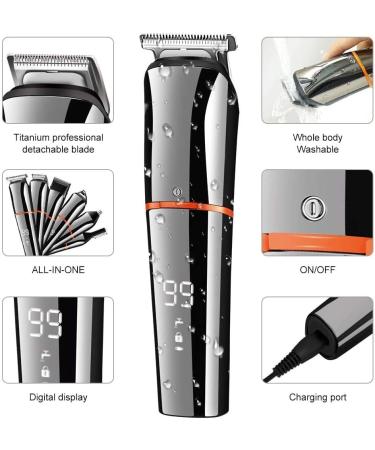 Professional 11-in-1 Hair Clipper & Grooming Kit for Men - KM5898 Electric Trimmer Beard Nose & Ear Groomer - Rechargeable International Shipping - Buy Online on GoSupps.com