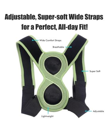 Buy Adjustable Posture Corrector for Back Support - Relieve Slouching & Text Neck | Lightweight & Moisture-Wicking - Buy Online on GoSupps.com
