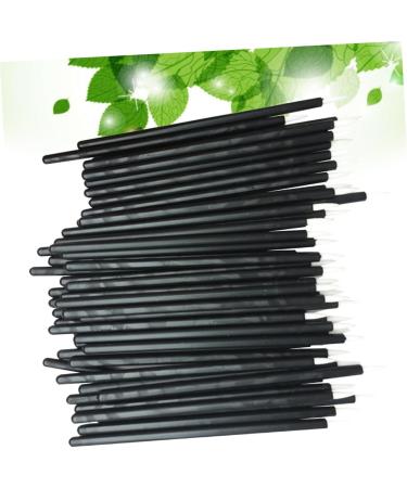 BELLIFFY 100pcs Eye Makeup Tools Eyeliner Smudge Brush Lip Scrubber Tool Eyeliner Applicator Tool 15cmX10cm Black - Buy Online on GoSupps.com