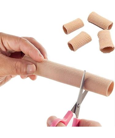 6 Pack Cuttable Toe Tubes with Gel Cushion Toe Protectors for Hammer Toes Soft Fabric Caps & Corn Wraps 3 Sizes for Men & Women | International Shipping - Buy Online on GoSupps.com