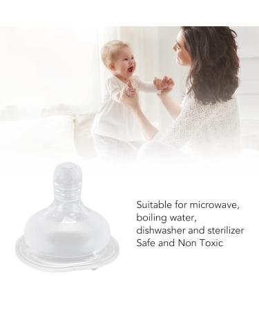6 Leak-Proof Silicone Baby Bottle Pacifier Replacements - Safe & Soft Nibble-Baby Feeding Equipment - Buy Online on GoSupps.com