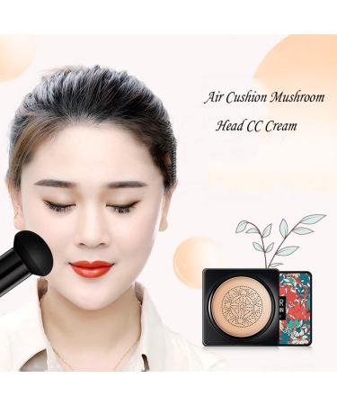Mushroom Head Air Cushion CC Cream - Waterproof Foundation & Moisturizing Concealer (Ivory White) for Flawless Skin | Shop Internationally - Buy Online on GoSupps.com