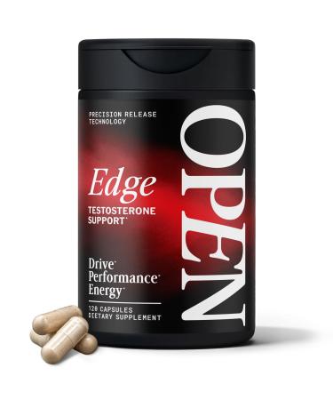 OPEN Essentials Edge 11-in 1 Testosterone Booster for Men Over 30 - Drive, Energy, Performance - Tongkat Ali, Fenugreek, KSM-66 Ashwagandha - 120 Precision Release Capsules