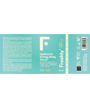 Freshly Cosmetics Serum for heavy legs varicose veins and water retention Hyaluronic Energy Body Serum 100ml - Buy Online on GoSupps.com