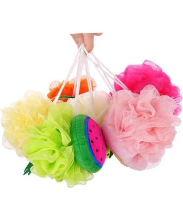 Balacoo 8 Pcs Mesh Sponge Shower Ball | Large Two-Color Bath Pouf for Luxurious Bathing | International Shipping Available - Buy Online on GoSupps.com
