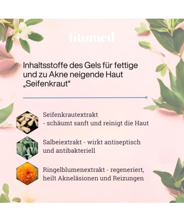  Fitomed FITOMED Herbal gel for washing oily skin Medical soap - 200 ml - Buy Online on GoSupps.com