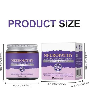 Neuropathy Cream Extra Strong To Stop Pain 2026 New Cream For Nerve Pain Relief For Back Knees Feet Neck Joints Soothing Skin Creams 1 piece - Buy Online on GoSupps.com