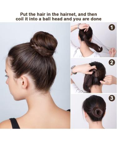 URAQT Invisible Hair Nets 35Pcs Elastic Edge Mesh Stretch Hair Bun Nets for Women Bun Invisible Elastic Mesh for Food Service Ballet Bun Sleeping Wig Bun Making (Brown) - Buy Online on GoSupps.com