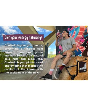 ChaiMate + ChaiKola Natural Cola Nuts Yerba Mate Tea Energy Drink Plant Based Soda Pack 12 x 330ml cans (Mix Flavours) - Buy Online on GoSupps.com