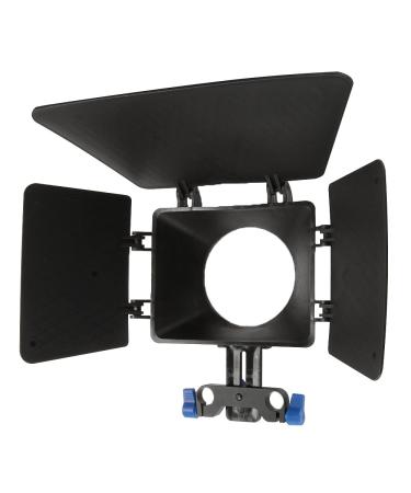 Fotga ABS Plastic Basis Matte Box with 15mm Rail Rod Clamp Sunshade for Beginners Rail Rod Rig System Camera Cage Canon 5D 6D 7D Mark II III IV Fuijifilm X-A3 X-T10 X-pro 2 Panasonic GH3 GH4 GH5 etc