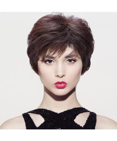 Monday Hair Care Women's Wig Short Hair Curly Hair Middle And Old Age Fashionable And Foreign Mother's Wig Natural And Lifelike Mother's Hair Dark Wig One Size BW1 - Buy Online on GoSupps.com
