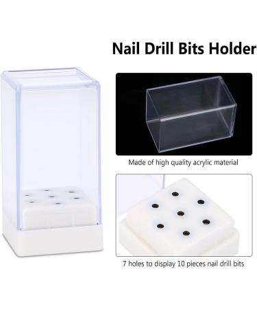 Yuyte 7 Holes Nail Drill Heads Bits Holder Organizer Box Container for Nail Grinding Heads Display - Buy Online on GoSupps.com