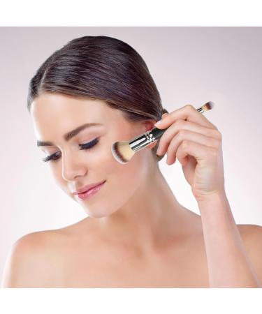 Dual-Ended Foundation Brush - Kabuki & Concealer Brush for Liquid Powder & Cream - Perfect for Blending & Buffing | International Shipping - Buy Online on GoSupps.com