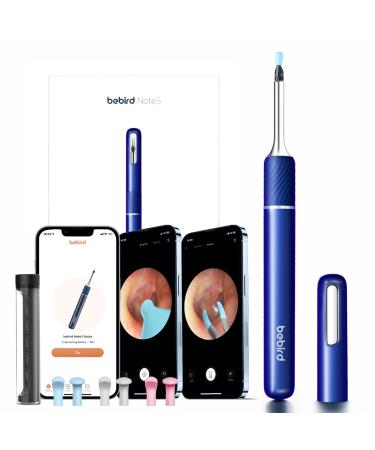 Bebird Note5 Flagship Model 10 Megapixel HD 3-in-1 Ear Wax Removal Tool Camera Ear Cleaner with Camera Tweezers and Rod Bebird Ear Cleaner Otoscope with Light Ear Wax Removal  Starry Blue  Note5  T1 Starry Blue