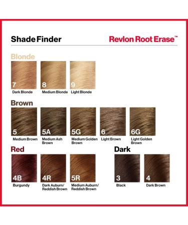 Revlon Permanent Hair Color Dye - At-Home Root Erase Kit Medium Ash Brown (5A) - Buy Online on GoSupps.com