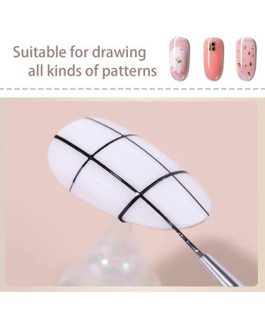 Flywave 8-Piece Gel Brush Set for Nails | Acrylic Nail Art Tools | Professional Gel Painting Brushes - Buy Online on GoSupps.com