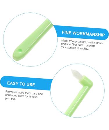 WOONEKY 1pc Pet Single Head Toothbrush Dog Toothpaste Cat Toothbrush Cleaning Kit Manual Plastic Care Brush - Buy Online on GoSupps.com