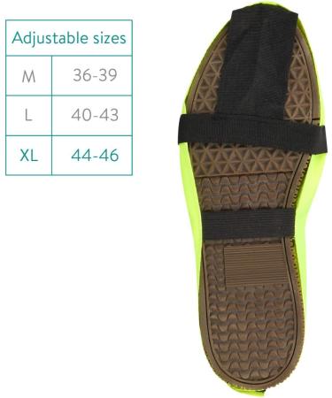 Navaris Waterproof Shoe Covers - Rain Protection Gaiters for Men & Women (EU44-46) - Durable & Yellow - Buy Online on GoSupps.com