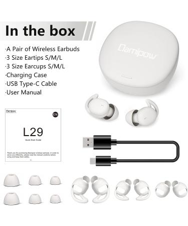 Sleep-Friendly Wireless Earbuds: Ultra-Soft & Noise Blocking for Insomnia, Snoring, Meditation - Buy Online on GoSupps.com