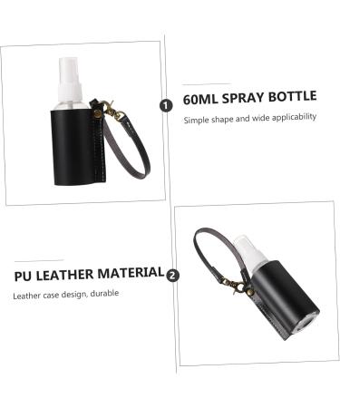 Housoutil 1 Set Key Chain Hand Holder Leather Key Holder Kids Keychains Keychain for Kids Travel Toiletries Keychains for Travel Container Kickstand Pu Leather Disinfection Alcohol Perfume 13X5X4CM Black - Buy Online on GoSupps.com