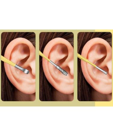 2023 Ear Cleaning Master: 6pcs Stainless Steel Earwax Cleaner Tool Set (Black) - Ear Pick & Removal Kit - Buy Online on GoSupps.com