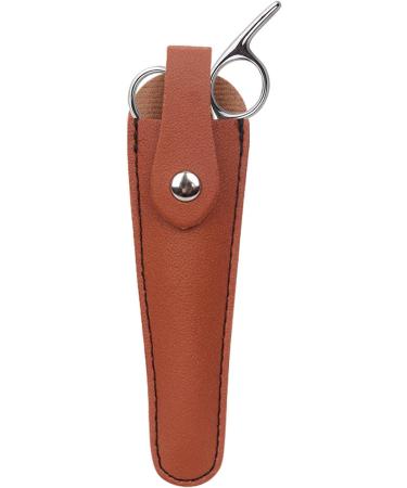 Salon Hair Scissor Bag - Scissor Sheath Pouch for Hair Salon | Portable Scissors Storage Holder Protective Safety Sheath Bag for Barber Beauty Salon Home Brown - Buy Online on GoSupps.com