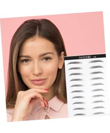 FRCOLOR 2 Pairs Waterproof Makeup Stickers Waterproof Artificial Eyebrow Template Cosmetic 4d Makeup Tools - Buy Online on GoSupps.com