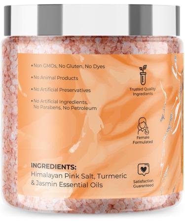 Fasl Himalayan Pink Salt Foot Soak - Organic Jasmine & Turmeric Essential Oil - 8 Oz | Relaxation & Wellness - Buy Online on GoSupps.com