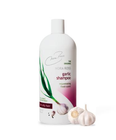 Nora Ross Classic Garlic Extract Shampoo For Oily Hair  Clarifying Shampoo  Anti-Dandruff Shampoo for Men & Women  Shampoo for Hair Growth  Shampoo for Thinning Hair  Garlic Shampoo for Hair Loss 32OZ