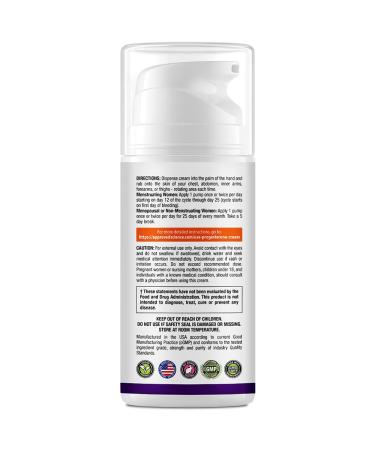 Approved Science Progesterone Cream - Bio-Identical USP Grade - Vegan 20mg with Hyaluronic Acid & ProVitamin B5 - 3.38 fl oz (100ml) - No Artificial Fragrances - Global Shipping - Buy Online on GoSupps.com