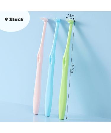 Buy Euduq 9-Piece Tuft Toothbrush Set - Soft Individually Packaged Brushes for Braces & Detailed Cleaning - Ships Worldwide - Buy Online on GoSupps.com